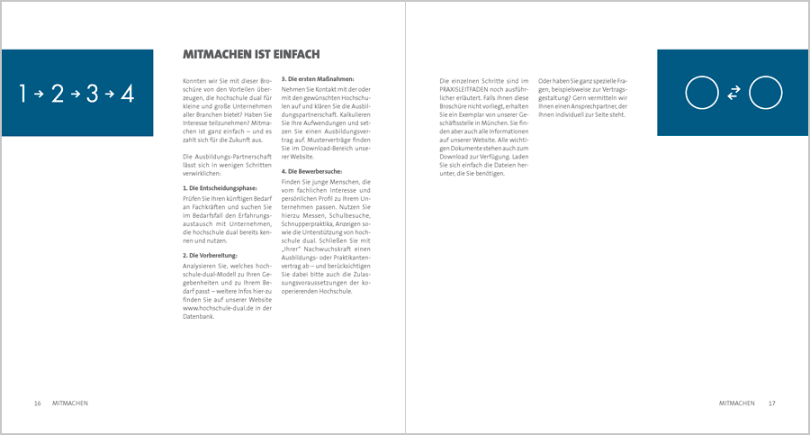 Die blaue Broschüre: Innenseiten