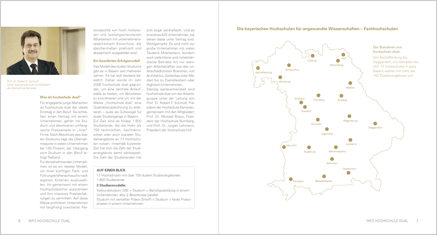 Die goldene Broschüre: Innenseiten