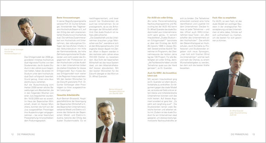 Die goldene Broschüre: Innenseiten